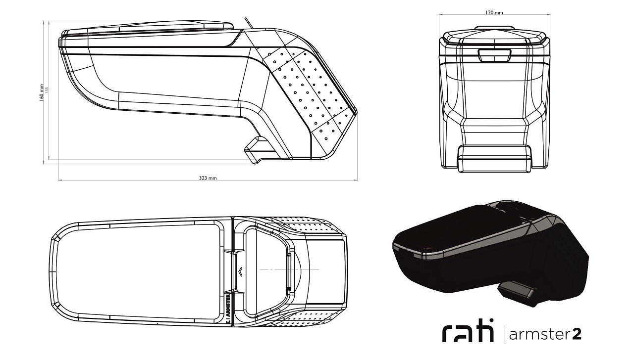 Armster 3 accoudoir VW POLO 2018- - RatiStore